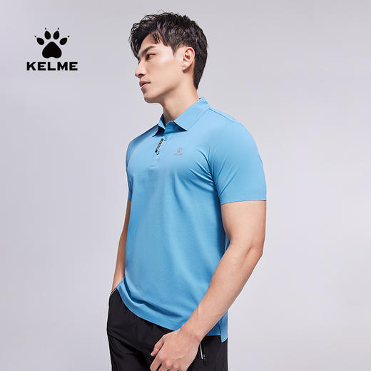 卡尔美官方旗舰店短袖男新款夏季纯色T恤休闲翻领POLO衫 商品图1