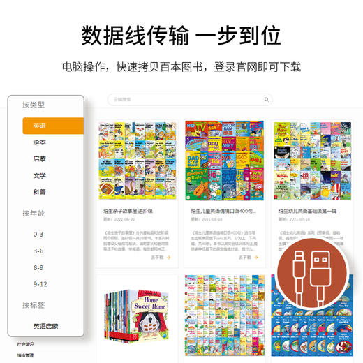 【心喜阅童书】PIYO PEN小猴皮皮儿童点读笔 商品图1