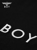 BOYLONDON短袖男女同款22春夏新品LOGO基础款黑色休闲T恤B221N01045 商品缩略图4