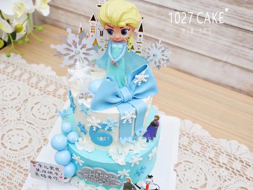 1027CAKE | 双层  爱莎主题 冰雪奇缘 公主 周岁 商品图1