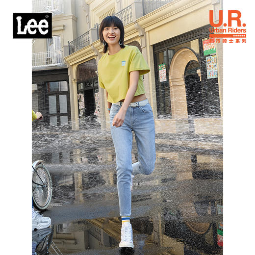 Lee商场同款22春夏新品舒适版短款圆领多色女短袖T恤LWT0024903RT 商品图1
