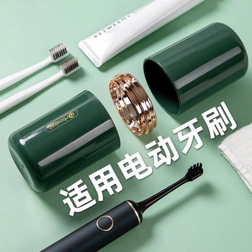 旅行洗漱杯漱口杯简约刷牙杯子牙缸套装牙具牙刷牙膏收纳盒便携式国庆出游 商品图7