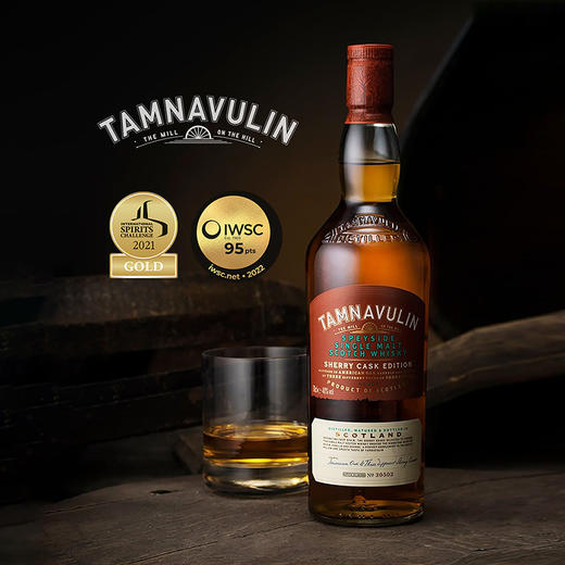 三重雪莉桶性价比爆款威士忌！连续2年IWSC/ISC金奖！塔木岭雪莉桶单一麦芽威士忌Tamnavulin Sherry Cask Edition Single Malt 商品图1
