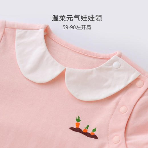 英氏婴儿衣服连体衣女宝宝夏季短袖纯棉哈衣2022新款YRHBJ22328A 商品图1