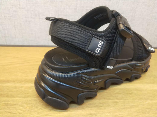 2021夏季新款豪行女鞋21247189厚平底运动休闲低跟露趾大凉鞋正品 商品图7