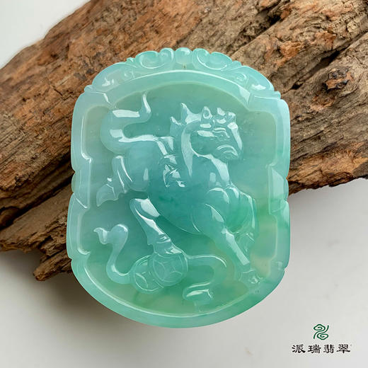 派瑞翡翠 翡翠挂件 糯种 绿色 商品图1