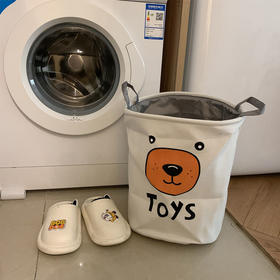 可爱卡通脏衣服收纳筐家用布艺双层脏衣篮可折叠浴室洗衣袋脏衣篓国庆出游