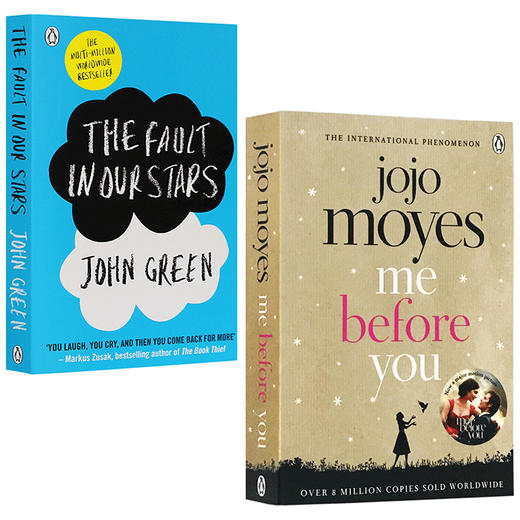 英文原版小说 遇见你之前 我就要你好好的 Me Before You +无比美妙的痛苦 星运里的错 The Fault In Our Stars全英文英语电影原著 商品图3