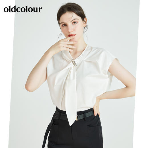 oldcolour欧珂秋季商场同款气质百搭无袖套头衫N23014320 商品图0