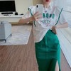 黛唯梵网红炸街俏皮活泼辣妹重工御姐风名媛绿色半身裙两件套装女夏国庆出游 商品缩略图3