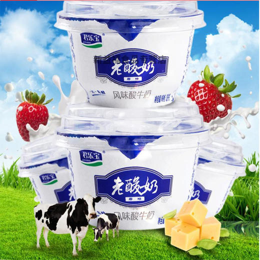 【9.9元3盒】君乐宝老酸奶139g*3（040104002） 商品图0
