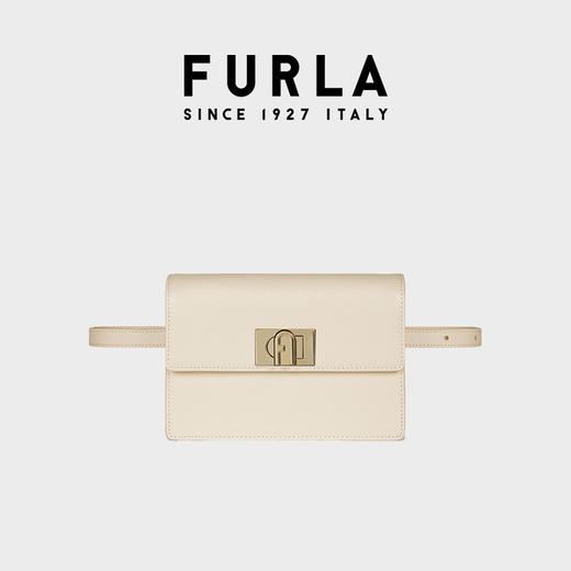 FURLA芙拉1927 热卖女士纯色皮革精制迷你斜挎包腰包 赠腰带配件 商品图2