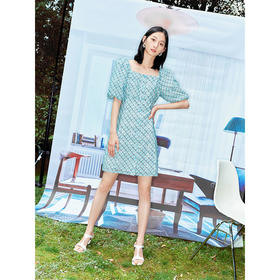 NEELLY纳俪连衣裙女短袖2022夏季新款减龄裙潮N22042Y01050