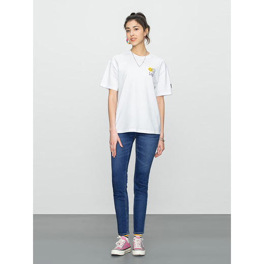 【Smiley®联名】Lee22春夏新品舒适男友版女短袖T恤潮LWT002462 商品图2