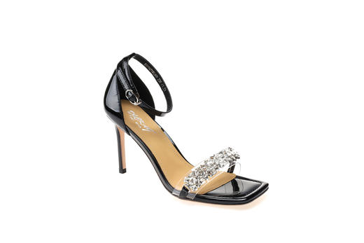 豪麟名鞋奥莱迪嘉女鞋凉鞋牛移膜革DJYYA21WL009黑色 原价1960元 商品图0