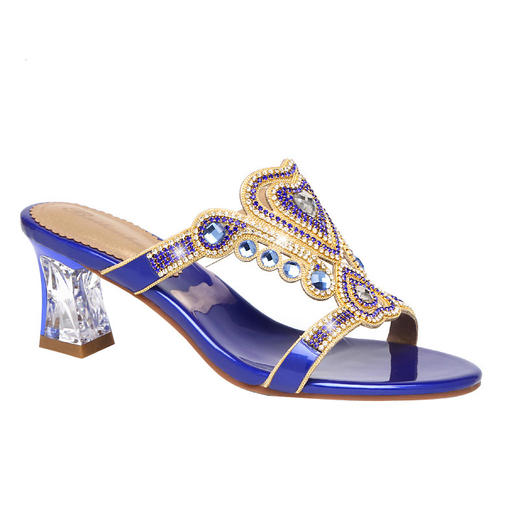 水晶高跟凉拖新款性感罗时尚水钻拖鞋  LX202054545 商品图7