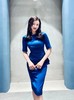 J6280906B颈袖添香女装时尚气质OL礼服裙修身名媛御姐风连衣裙 商品缩略图1
