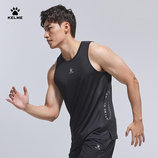 卡尔美健身背心男速干衣无袖紧身衣运动跑步足球训练服上衣 商品图1