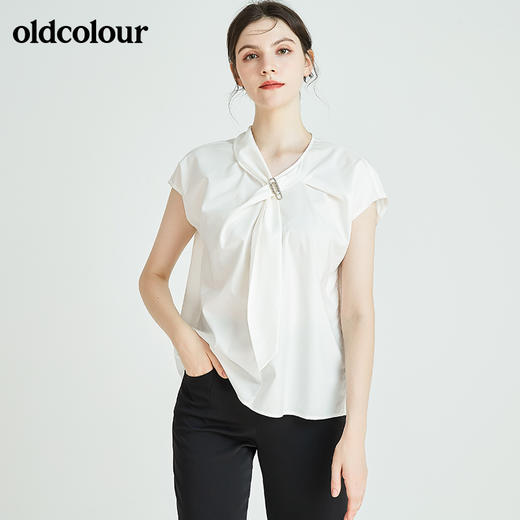 oldcolour欧珂秋季商场同款气质百搭无袖套头衫N23014320 商品图2