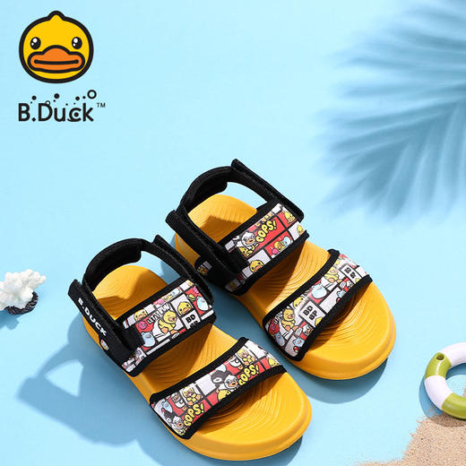 B.Duck小黄鸭童鞋夏季儿童凉鞋26-32 B2385023 商品图5