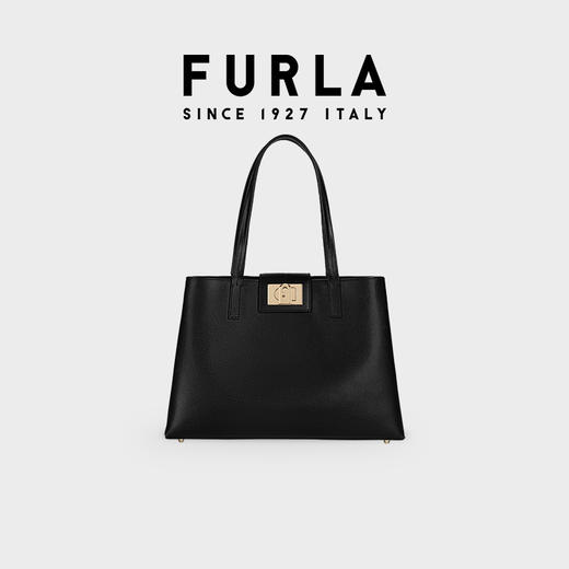 FURLA芙拉1927 女士大号托特包旋转锁扣设计手提包 商品图0