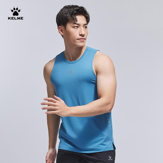 卡尔美健身背心男速干衣无袖紧身衣运动跑步足球训练服上衣 商品图2
