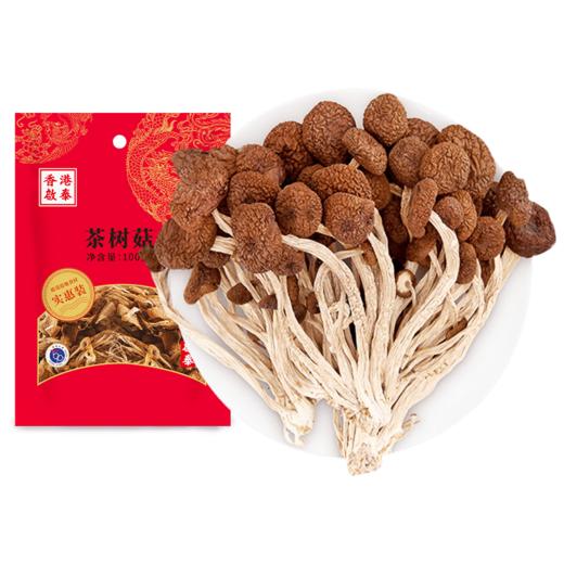 香港啟泰茶树菇干货100g不开伞福建古田菌菇山珍南北干货煲汤食材 商品图5