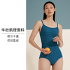 HSIA遐泳衣女连体牛肚肌理收腹遮肚显瘦高弹中小胸复古温泉泳装 商品缩略图2