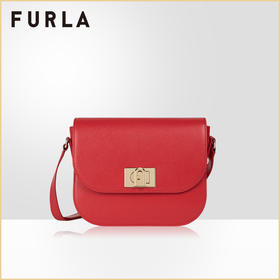 FURLA/芙拉1927 2020 秋女士小号纯色单肩马鞍包