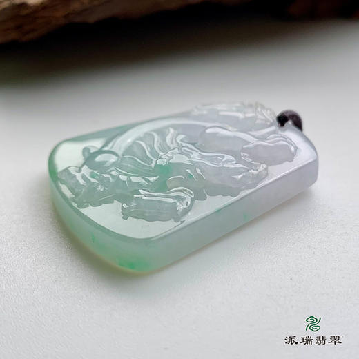 派瑞翡翠 翡翠挂件 糯冰种 绿色 商品图3