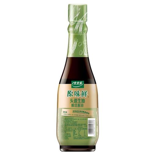 太太乐 原味鲜头道生抽（酿造酱油） 450ml/瓶 商品图1