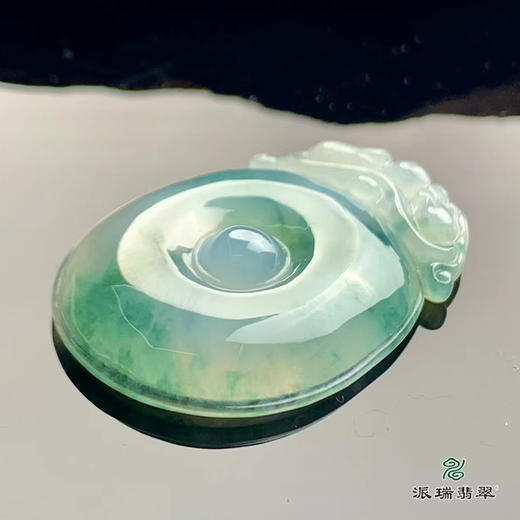 派瑞翡翠 翡翠挂件 糯冰种 绿色 商品图3
