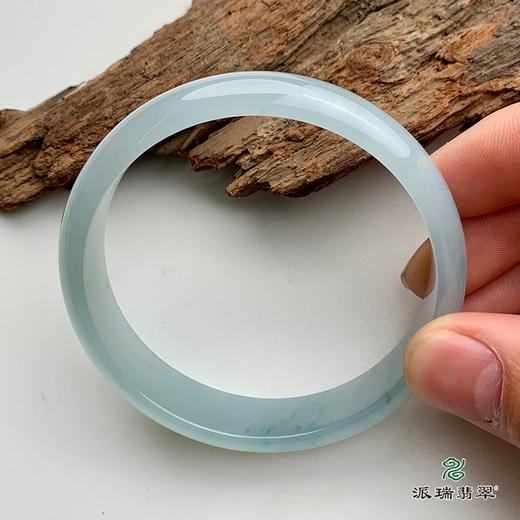 派瑞翡翠 翡翠手镯 糯冰种 绿色 商品图3