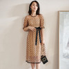 米思阳2024夏季新款减龄泡泡袖时尚设计中长款波点连衣裙0719 商品缩略图2