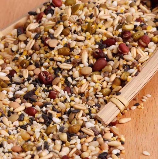 【下单后48小时左右发货】觅赤杂粮 十六谷米500g/包、燕麦米450g/包、五行豆350g/包、三色黎麦500g/包、赤小豆薏仁米400g/包。 每种3包装/份 商品图3