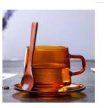 【已绝版】双层手柄咖啡杯+碟 商品图0