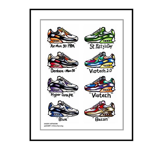 莫愁百货｜『airmax90』A5插画系列 商品图0