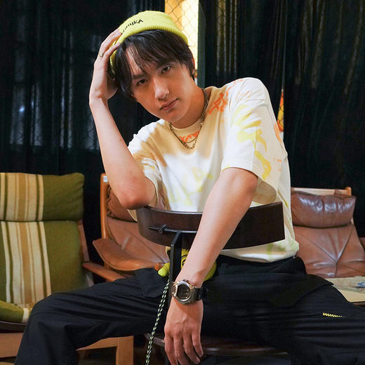 Mishka大眼球潮牌2022春夏新品 涂鸦眼球系列字母印花圆领短袖T恤M21100023M 商品图3