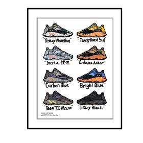 莫愁百货｜『yeezy』A5插画系列