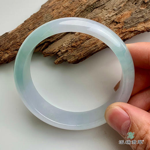 派瑞翡翠 翡翠手镯 糯冰种 春彩 商品图1