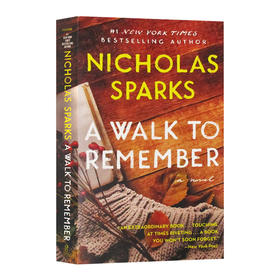 初恋的回忆 英文原版小说 A Walk to Remember 尼古拉斯 斯帕克斯 Nicholas Sparks 英文版进口原版英语书籍