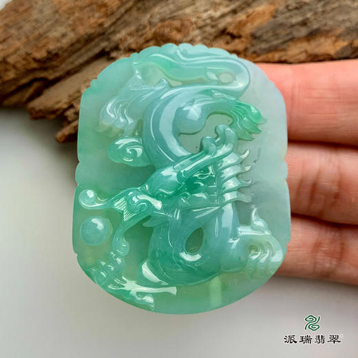 派瑞翡翠 翡翠挂件 糯种 绿色 商品图2
