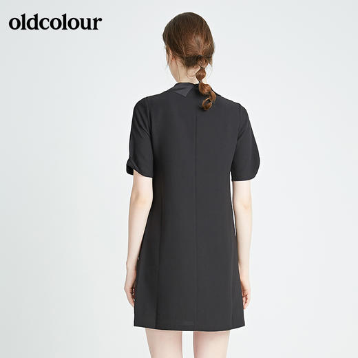 oldcolour秋季商场同款休闲气质短袖连衣裙N22101440 商品图1