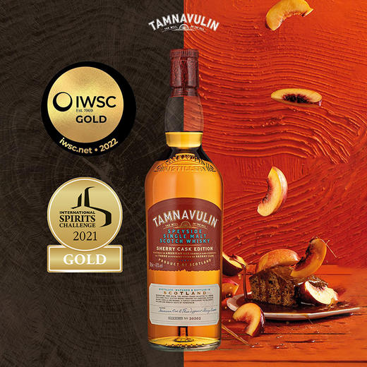 三重雪莉桶性价比爆款威士忌！连续2年IWSC/ISC金奖！塔木岭雪莉桶单一麦芽威士忌Tamnavulin Sherry Cask Edition Single Malt 商品图2