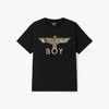 BOYLONDON短袖男女款22春季新品印花烫银炸街金绣线翅膀T恤B221N01039 商品缩略图3