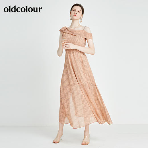 oldcolour秋季商场同款时尚修身无袖连衣裙N23104347 商品图4