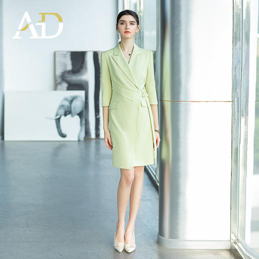 收腰显瘦高级设计感小众西装连衣裙女春夏气质职业装时尚西服裙 商品图1