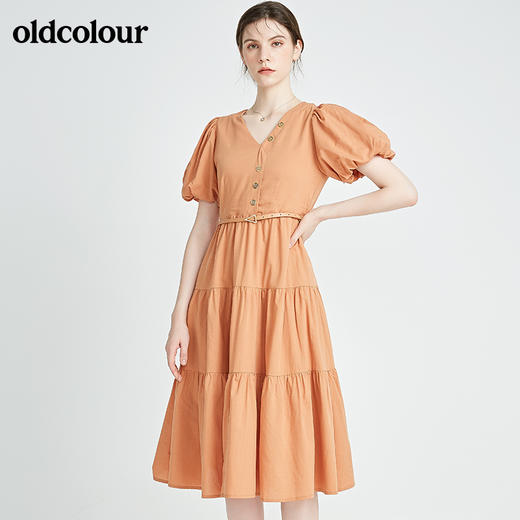 oldcolour秋季商场同款气质连衣裙N23101108 商品图0