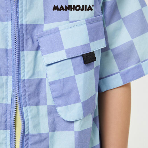 马拉丁潮牌漫画家童装男童衬衫夏新品儿童工装外套式短袖衬衫 商品图3