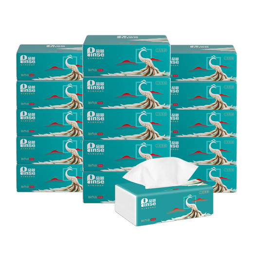 品萱韧之语系列 3层加大加厚150抽20包 可湿水替代洗脸巾抽纸整箱家庭装 商品图3